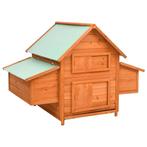 vidaXL Kippenhok 150x96x110 cm massief vurenhout, Dieren en Toebehoren, Verzenden, Nieuw