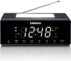 Wekkerradio - Digitale wekker - Alarmklok - Zwart - Lenco -, Verzenden, Zo goed als nieuw