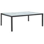 vidaXL Tuintafel 200x150x74 cm poly rattan zwart, Tuin en Terras, Tuintafels, Verzenden, Nieuw