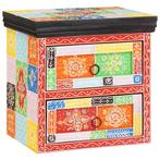 vidaXL Nachtkastje 2 pcs Multikleur 40 x 30 x 40 cm Massief, Huis en Inrichting, Minder dan 45 cm, Verzenden, Nieuw, Minder dan 55 cm
