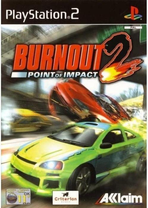 Burnout 2 Point of Impact (PS2 Games) (Playstation 2), Spelcomputers en Games, Games | Sony PlayStation 2, Zo goed als nieuw, Ophalen of Verzenden