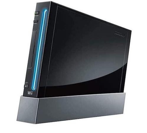 Wii Console Zwart (2e Model) (Wii Spelcomputers), Spelcomputers en Games, Spelcomputers | Nintendo Wii, Zo goed als nieuw, Ophalen of Verzenden