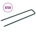 vidaXL Kunstgraspennen 50 st U-vormig ijzer, Verzenden, Nieuw