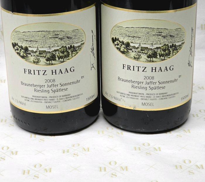 2008 Fritz Haag, Duo of Magnums, Brauneberger Juffer, Verzamelen, Wijnen