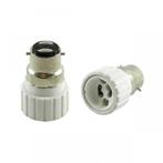 B22 fitting - GU10 fitting verloopfitting 2 stuks | wit 230V, Verzenden, Nieuw