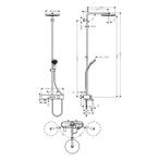 Regendouche set HansGrohe Pulsify S Showerpipe 260 1 Jet Met, Doe-het-zelf en Verbouw, Sanitair, Ophalen of Verzenden, Nieuw