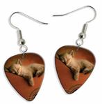 Plectrum ketting of sleutelhanger met kitten kat op gitaar, Ophalen of Verzenden, Nieuw