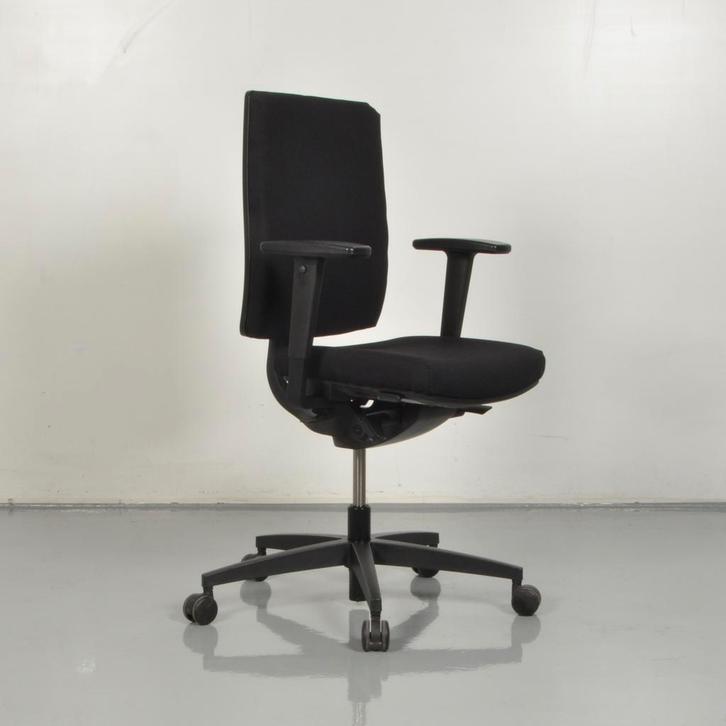 Bureaustoel Viasit Linea - Zwart - Opnieuw gestoffeerd, Zakelijke goederen, Kantoor en Winkelinrichting | Kantoormeubilair en Inrichting