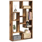 vidaXL Boekenkast 72x20x120 cm bewerkt hout oud houtkleurig, Huis en Inrichting, Verzenden, Nieuw, Overige houtsoorten