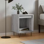 vidaXL Nachtkastje 40x35x50 cm bewerkt hout grijs sonoma, Huis en Inrichting, Slaapkamer | Nachtkastjes, Minder dan 45 cm, Verzenden