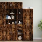 vidaXL Opbergkast smal 30x42,5x225 cm bewerkt hout gerookt, Minder dan 50 cm, Nieuw, 25 tot 50 cm, Overige houtsoorten