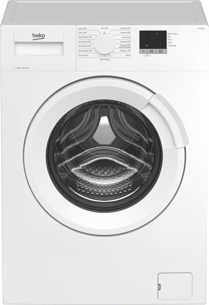 Beko Wtl74051w Wasmachine 7kg 1400t, Witgoed en Apparatuur, Wasmachines, Voorlader, 85 tot 90 cm, Ophalen of Verzenden