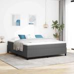 vidaXL Boxspring bed Lichtgrijs 180 x 200 cm Katoenen stof, Huis en Inrichting, Slaapkamer | Bedden, Verzenden, Nieuw