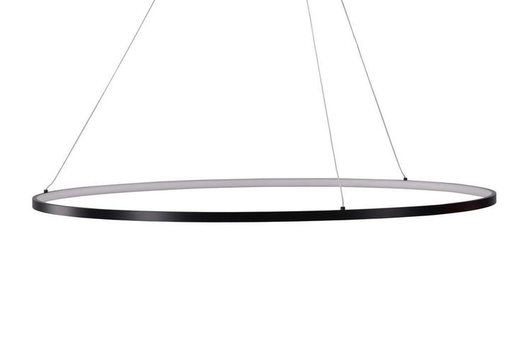 Hanglamp - Jason - 100 cm - Zwart - Aluminium - Jörn, Huis en Inrichting, Lampen | Hanglampen, Verzenden