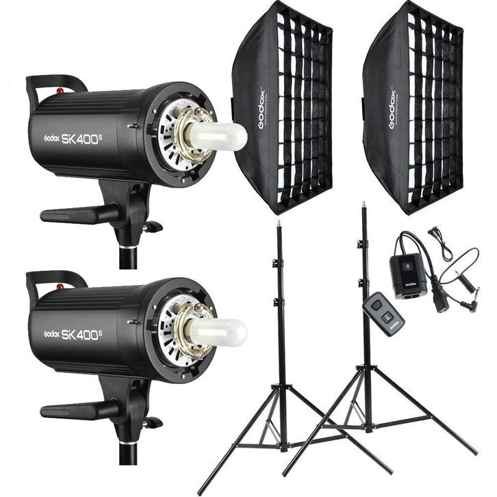 Godox SK400 II set 2, Audio, Tv en Foto, Fotografie | Flitsers, Nieuw, Overige merken, Ophalen of Verzenden