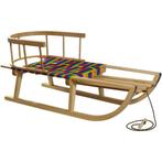 Comfortabele houten slee met rugleuning voor avontuurlijk..., Kinderen en Baby's, Speelgoed | Buiten | Sleeën, Ophalen of Verzenden