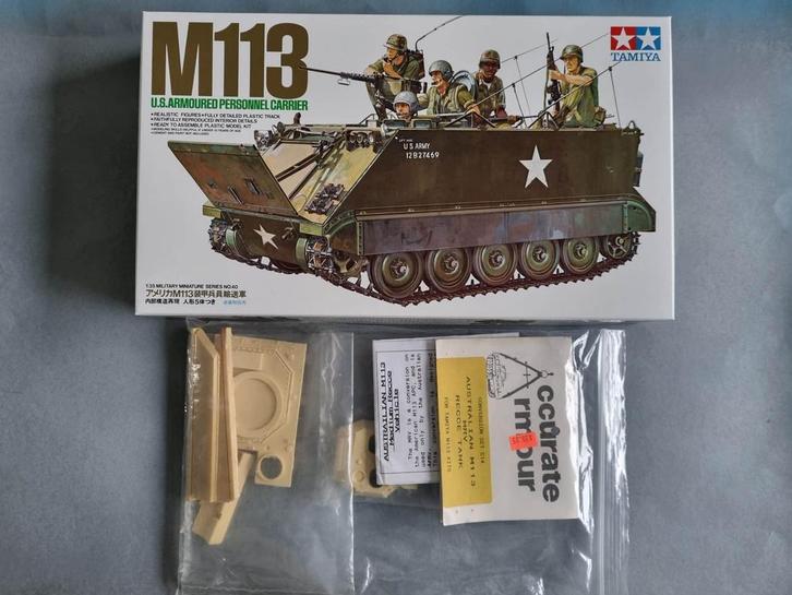 Tamiya 35040 M113 1:35 + Accurate armour Austrailian, Hobby en Vrije tijd, Modelbouw | Auto's en Voertuigen, Tamiya, Verzenden