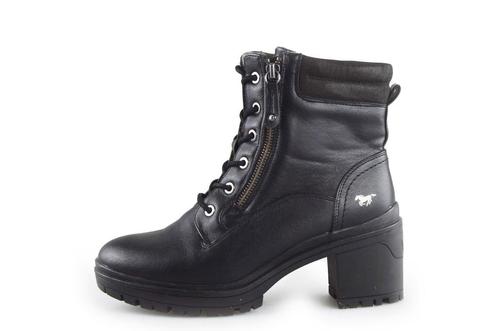 Mustang Veterboots in maat 39 Zwart | 10% extra korting, Kleding | Dames, Schoenen, Zwart, Zo goed als nieuw, Overige typen, Verzenden