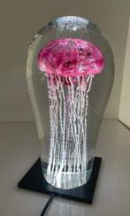 Petr Kuchta Unique - sculptuur, “ JELLYFISH “ - 23 cm - Glas