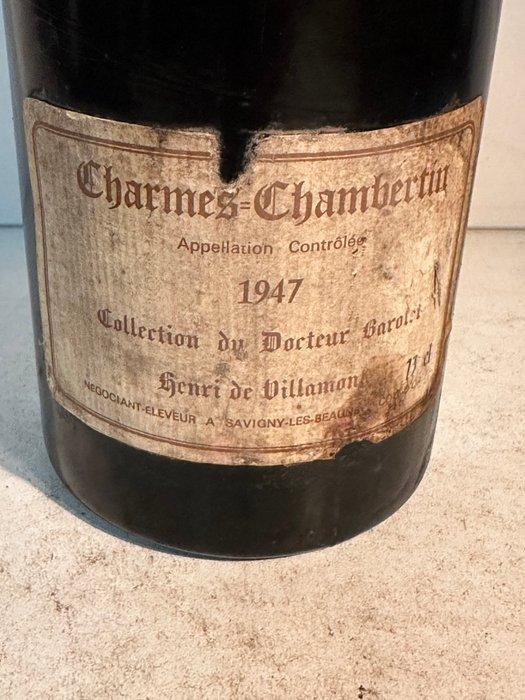 1947 Collection du Docteur Barolet - Charmes-Chambertin, Verzamelen, Wijnen