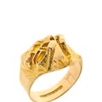 Gouden Lapponia ring; Sormus Samurai (gouden ring), Sieraden, Tassen en Uiterlijk, Ringen, Goud, 20 of groter, Gebruikt, Ophalen of Verzenden