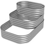 TRUUSK Verhoogd Bed Buiten Bloementrap Plantenbak 3 Treden 1, Tuin en Terras, Bloembakken en Plantenbakken, Verzenden, Nieuw