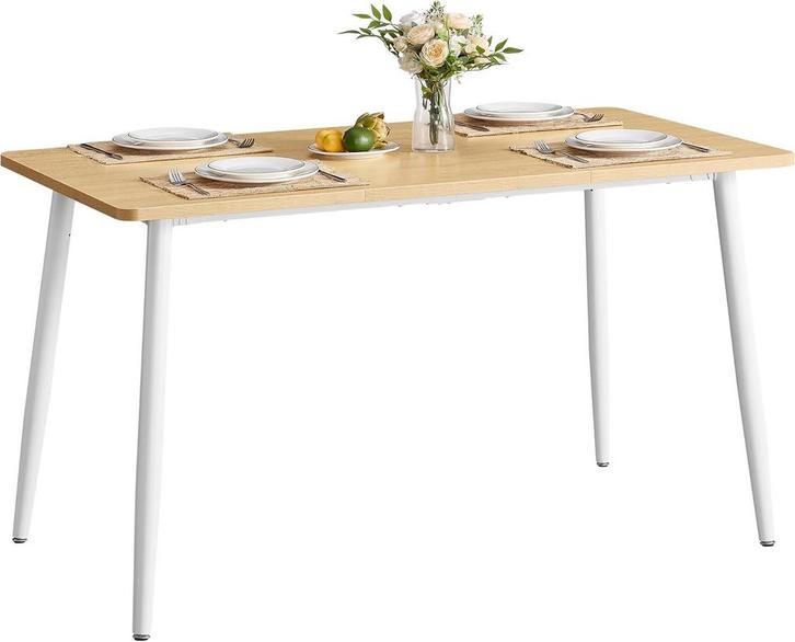 Eettafel - keukentafel - 4-6 personen - tafelblad 140x75 cm, Huis en Inrichting, Tafels | Eettafels, Verzenden