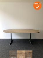 Ahrend vergadertafel - Ovaal - 200x120cm - Bladkleur naar ke, Vergader- of Presentatieruimte, Ophalen of Verzenden, Gebruikt, Tafel