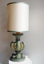 Tafellamp - Hout - Een gesneden geschilderde houten