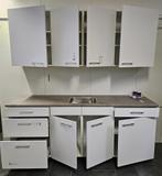 NIEUWE Bruynzeel Keuken 210 cm IJSWIT Decor / INNOVARE, Verzenden, Wit, Nieuw, Enkelwandige keuken