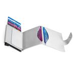 Figuretta Leren RFID Compact Cardprotector Metallic Zilver, Sieraden, Tassen en Uiterlijk, Overige merken, Overige kleuren, Verzenden