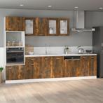 vidaXL Onderkast Lyon 60x46x81,5 cm bewerkt hout gerookt, Huis en Inrichting, Keuken | Keukenelementen, Verzenden, Nieuw, Bruin