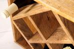 Massief houten wijnrek CUBUS 40cm mango handgemaakte, Huis en Inrichting, Woonaccessoires | Wijnrekken, Ophalen of Verzenden, Nieuw