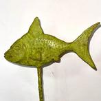 Derme Abdoulaye - sculptuur, Poisson sur tige stylisée en, Antiek en Kunst
