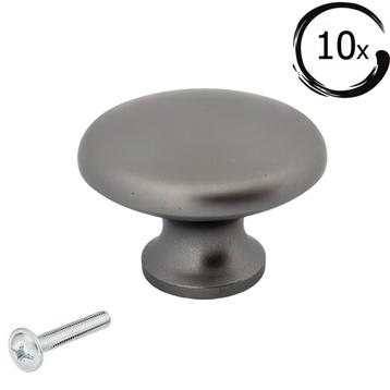 10X Deurknop Macon 27 mm Grijs beschikbaar voor biedingen