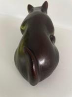 sculptuur, cat looking - 16 cm - Gepatineerd brons