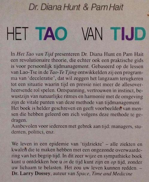 TAO VAN TIJD 9789061343608 Hunt, Boeken, Studieboeken en Cursussen, Gelezen, Verzenden
