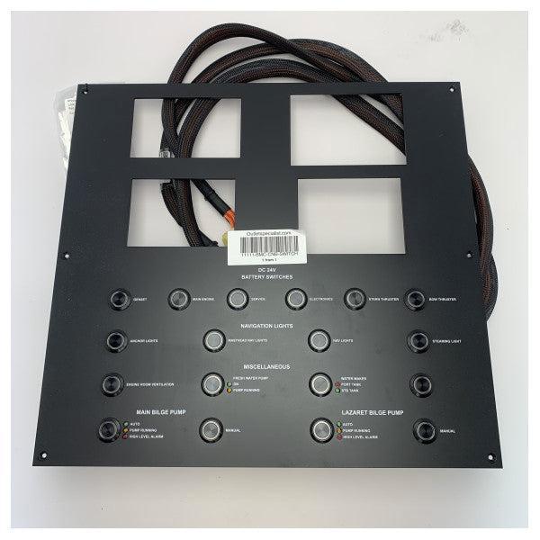 Bieden: Original CNB 24V electric DC switch panel kit black, Watersport en Boten, Bootonderdelen, Elektra en Verlichting, Nieuw