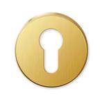 Cilinderrozet 24k goud rond 51x10mm