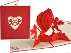Cupidos met groot rood hart - Valentijnskaart, Verzenden, Nieuw