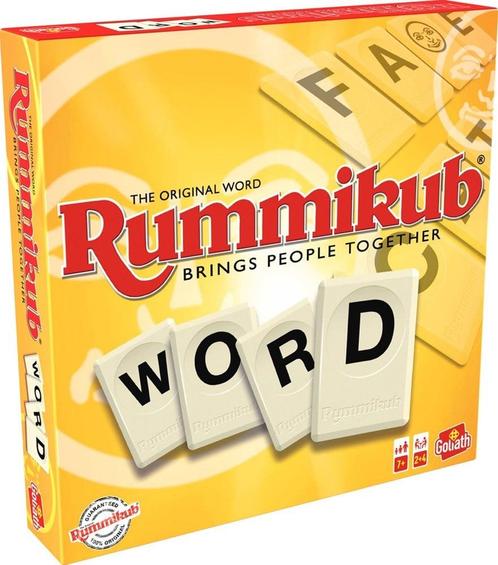Rummikub Word | Goliath - Gezelschapsspellen, Hobby en Vrije tijd, Gezelschapsspellen | Bordspellen, Nieuw, Verzenden
