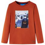 vidaXL Kindershirt met lange mouwen 92 lichtroestkleurig, Verzenden, Nieuw