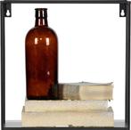 WOOOD Meert Wandplank Kubus - Metaal - Zwart - 30x30x15 cm, Verzenden, Nieuw