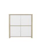 MATIS - Opbergkast speelgoed - 4 deuren - 100x40x100cm - wit, Antiek en Kunst, Ophalen of Verzenden