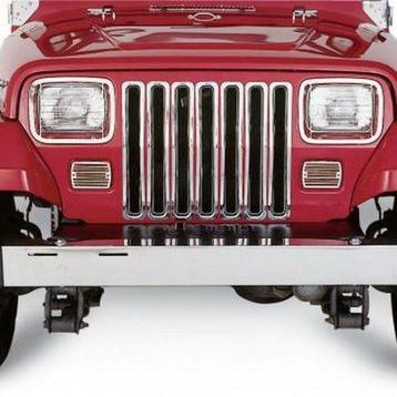 Rampage 1997-2006 Jeep Wrangler(TJ) Grille Inserts - Chrome beschikbaar voor biedingen