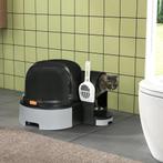 TRUUSK Kattenhuis Kattenbak Met 2 Uitschuifbare Bodempannen, Dieren en Toebehoren, Katten-accessoires, Verzenden, Nieuw