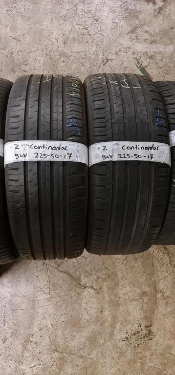 2x 225-50-17 Cotinental Zomer 5.7mm €35 Per Band 225 50 17 beschikbaar voor biedingen