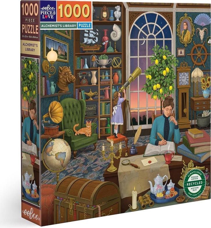 Alchemists Library Puzzel (1000 stukjes) | eeBoo - Puzzels, Hobby en Vrije tijd, Denksport en Puzzels, Nieuw, Verzenden