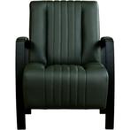 Leren fauteuil Glamour - Toledo Verde (donkergroen), Huis en Inrichting, Fauteuils, Nieuw, Ophalen of Verzenden, 50 tot 75 cm
