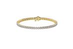 Tennis armband - 14 karaat Geel goud - 5.51ct. tw. Diamant